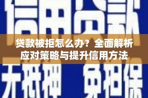 阜宁贷款被拒怎么办？全面解析应对策略与提升信用方法