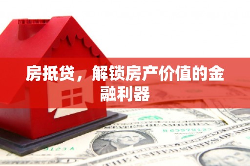阜宁房抵贷，解锁房产价值的金融利器