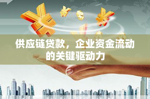阜宁供应链贷款，企业资金流动的关键驱动力