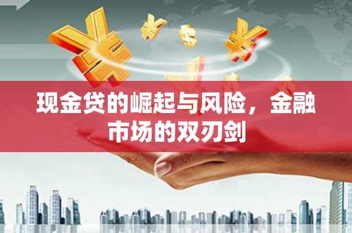 阜宁现金贷的崛起与风险，金融市场的双刃剑