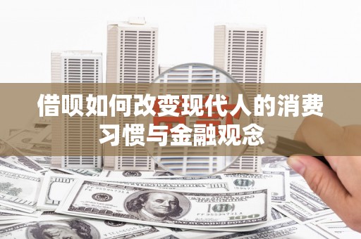 阜宁借呗如何改变现代人的消费习惯与金融观念