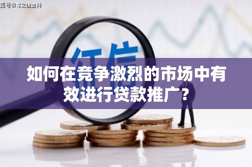 阜宁如何在竞争激烈的市场中有效进行贷款推广？