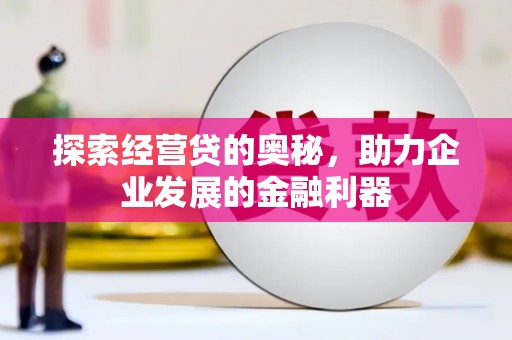 阜宁探索经营贷的奥秘，助力企业发展的金融利器