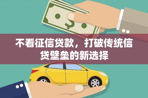 阜宁不看征信贷款，打破传统信贷壁垒的新选择