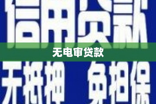 阜宁无电审贷款