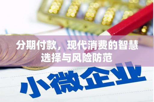 阜宁分期付款，现代消费的智慧选择与风险防范