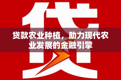 阜宁贷款农业种植，助力现代农业发展的金融引擎