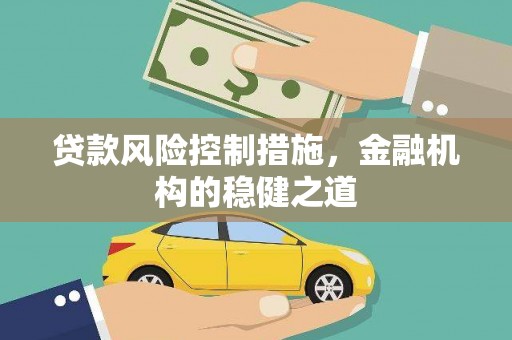 阜宁贷款风险控制措施，金融机构的稳健之道