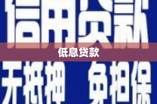 阜宁低息贷款