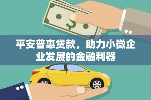 阜宁平安普惠贷款，助力小微企业发展的金融利器