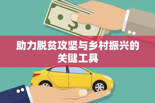 阜宁助力脱贫攻坚与乡村振兴的关键工具