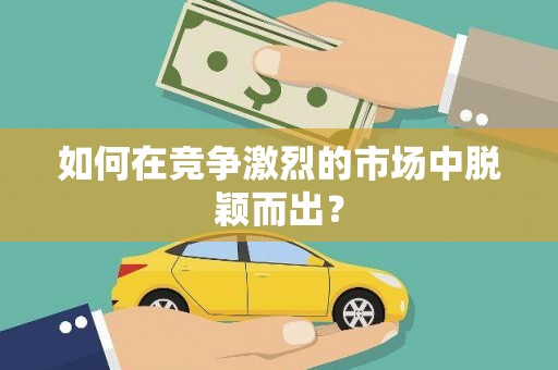 阜宁如何在竞争激烈的市场中脱颖而出？